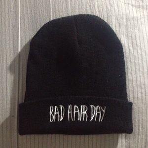 Black “Bad Hair Day” beanie